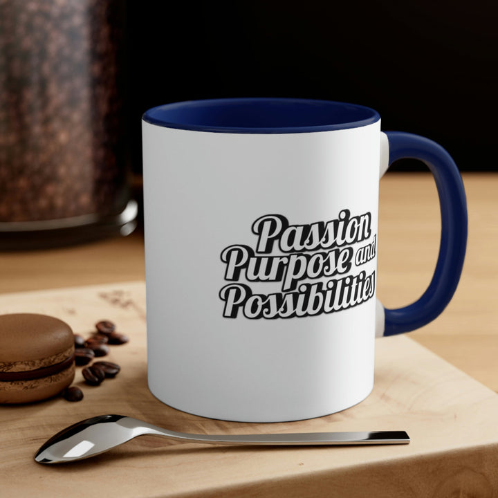 Passion Purpose and Possibilities Accent 11oz Coffee Mug - The Kindness Cause