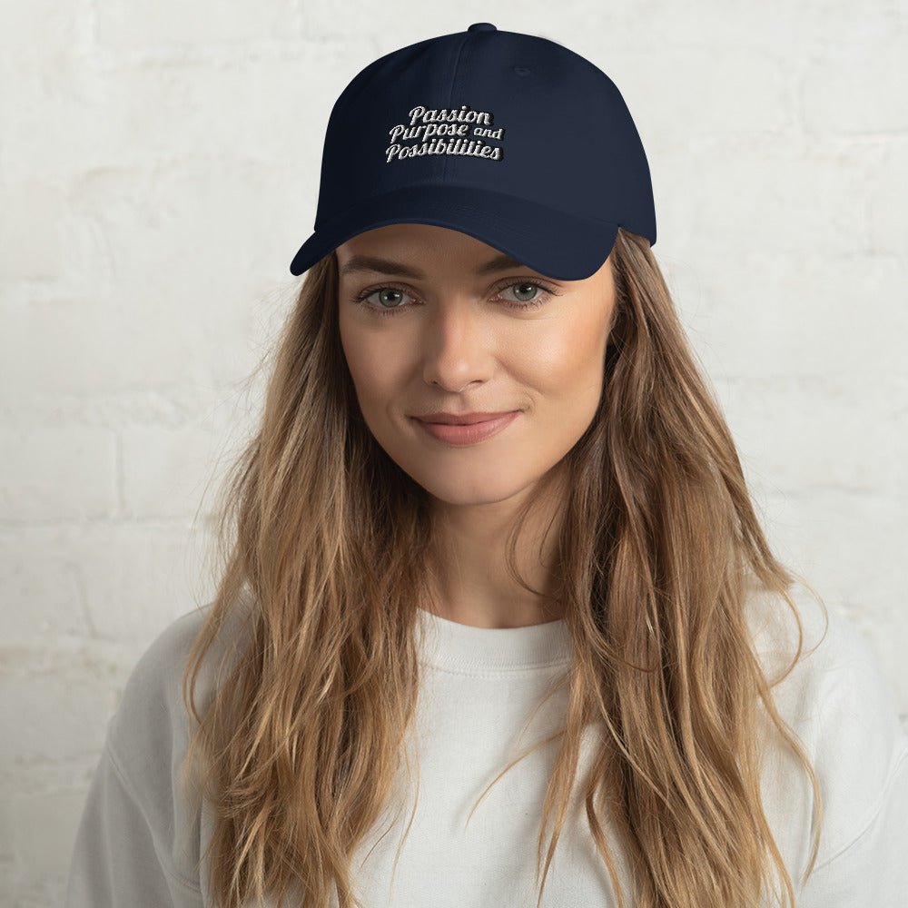 Passion Purpose and Possibilities Embroidered Dad Hat - The Kindness Cause