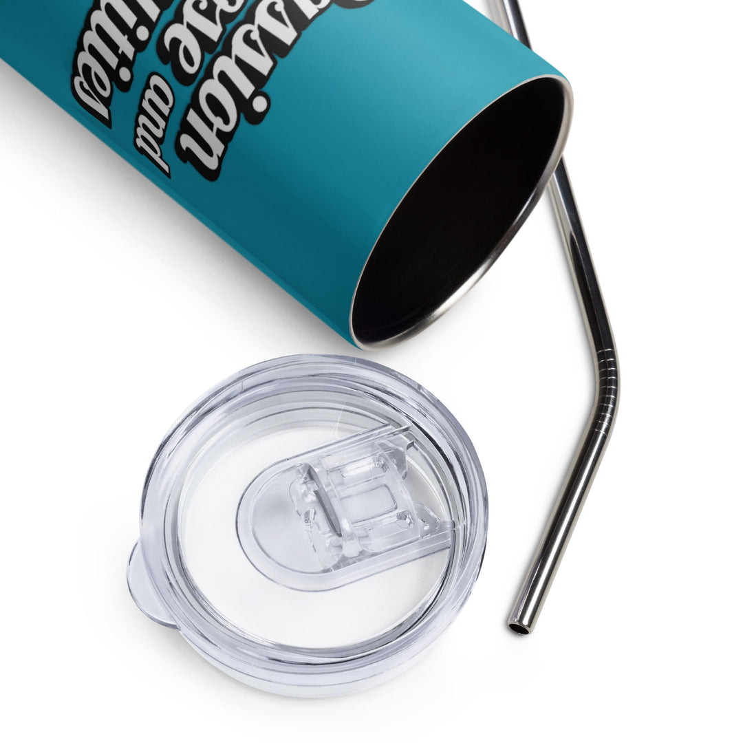 Passion Purpose &amp; Possibilities Skinny Steel Tumbler with Straw, 20oz - The Kindness Cause