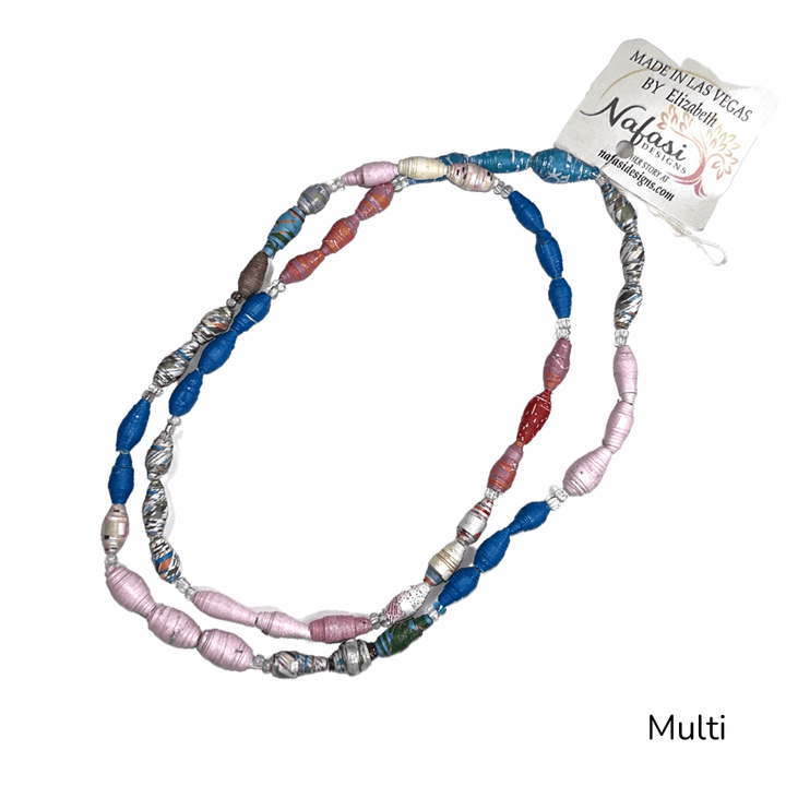 Refugee Made Paper Bead Necklaces - The Kindness Cause
