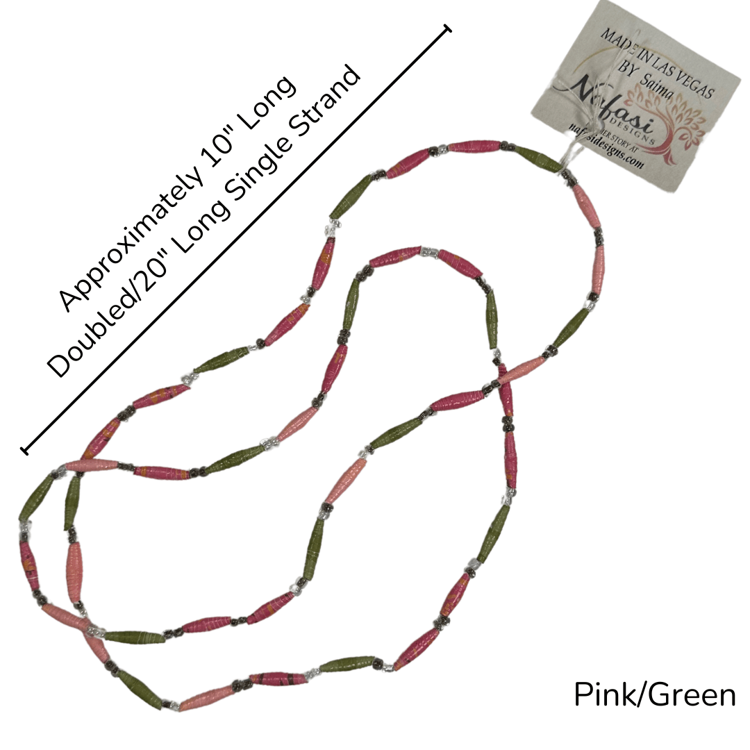 Refugee Made Paper Bead Necklaces - The Kindness Cause