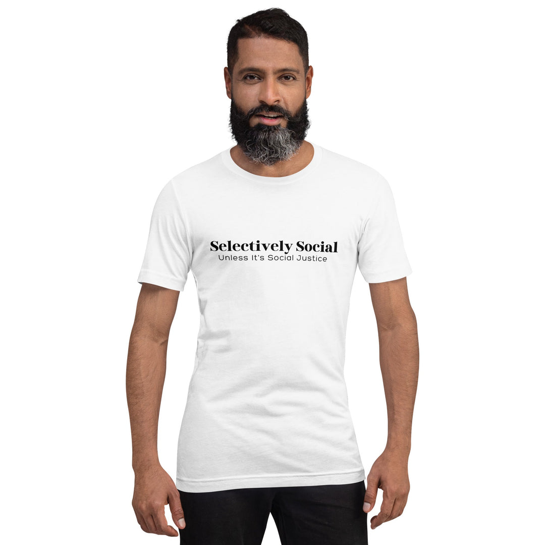 Selectively Social Black Print Unisex T-shirt - The Kindness Cause