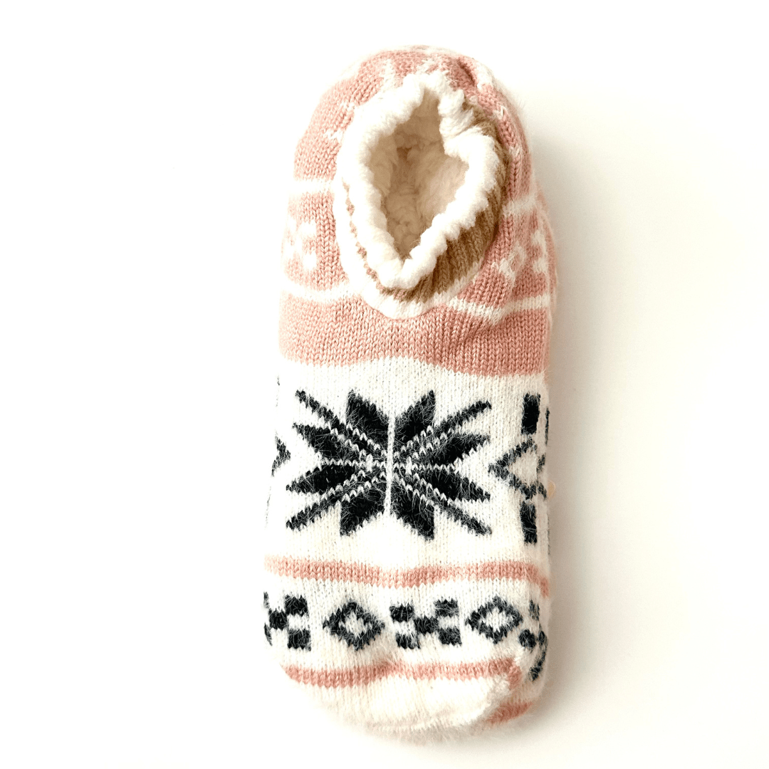 Snowflake Luxury Soft Non-Slip Sherpa Women's Ankle Socks - The Kindness Cause