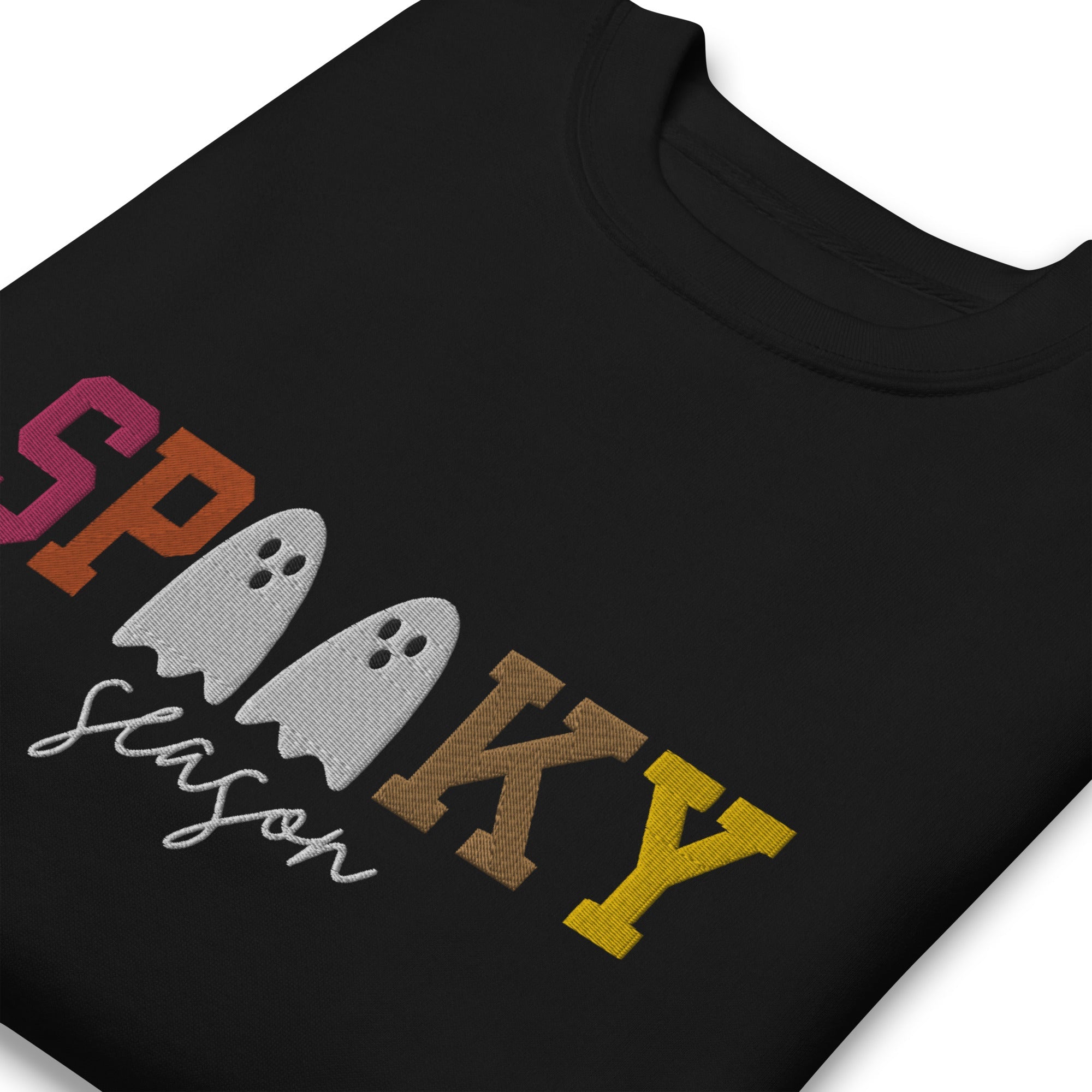 Spooky Season Halloween Embroidered Unisex Premium Sweatshirt - The Kindness Cause