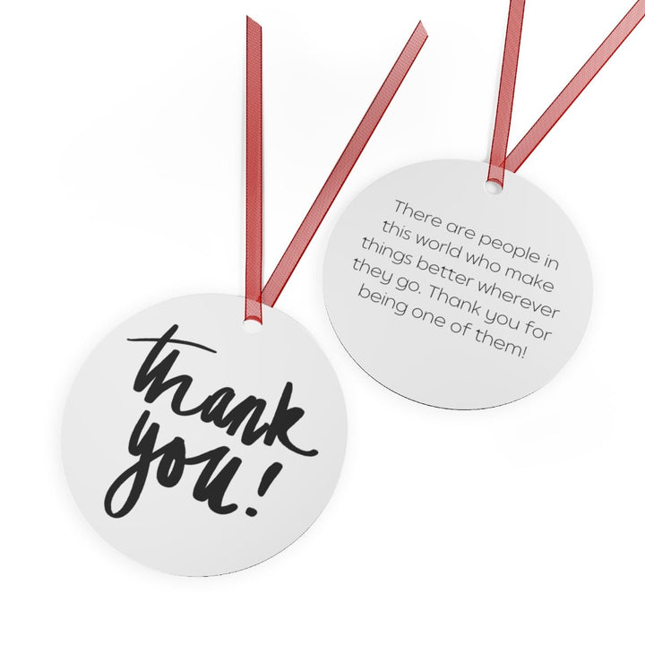 Thank You Metal Keepsake &amp; Ornament - The Kindness Cause