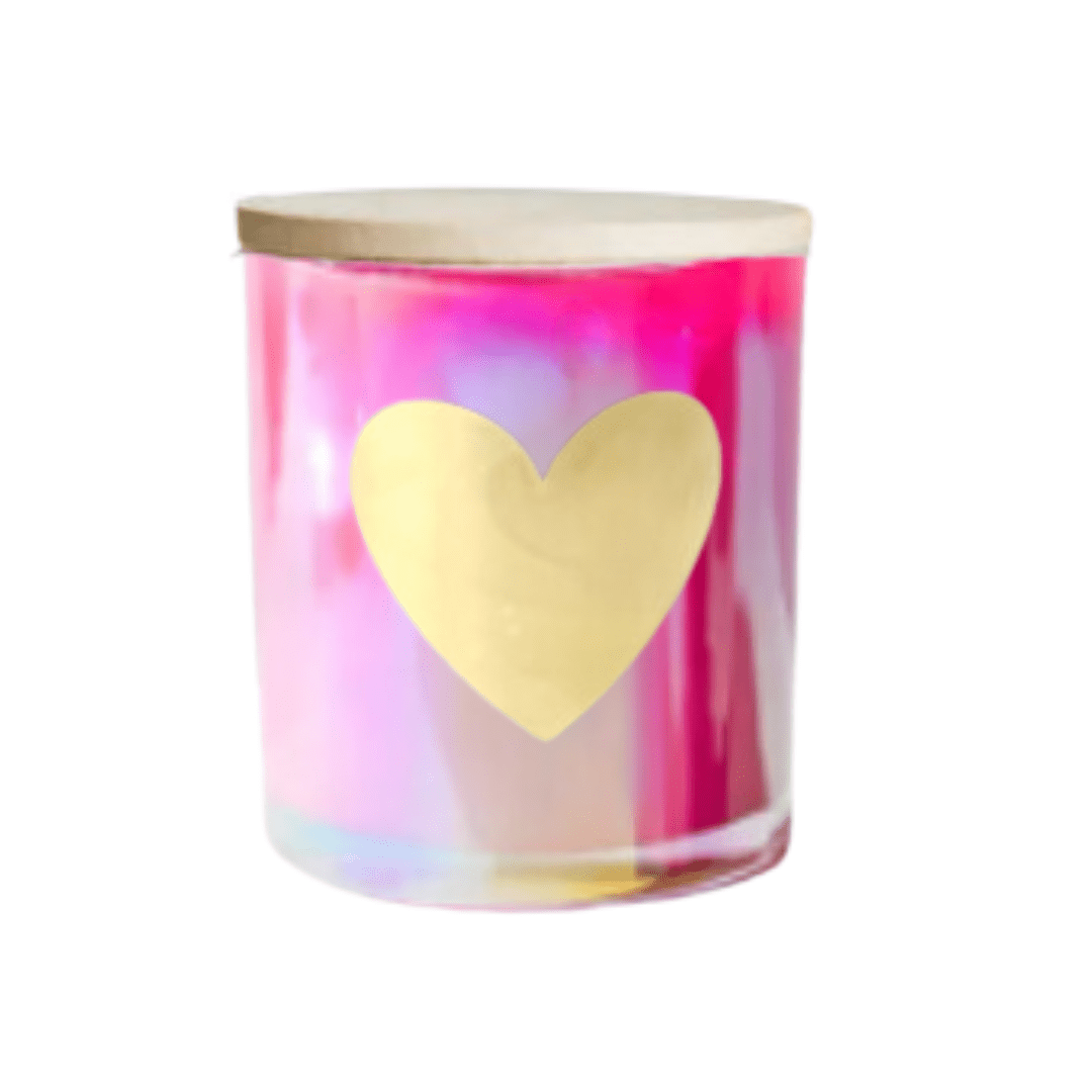 The Kindness Candle - Pink Sugar Crystals 7.5 oz Iridescent Candle - The Kindness Cause