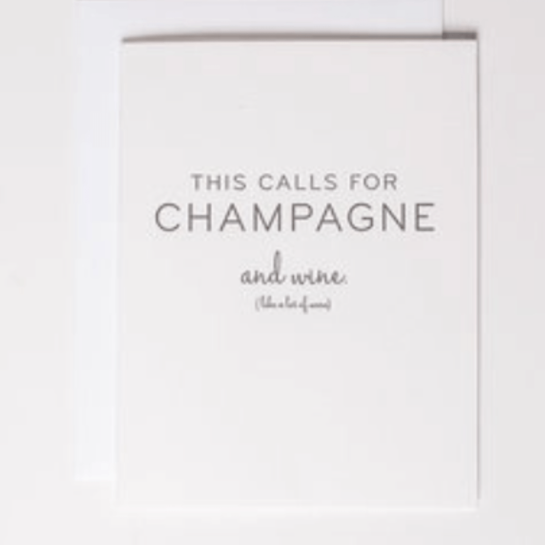 This Calls for Champagne Greeting Card - The Kindness Cause