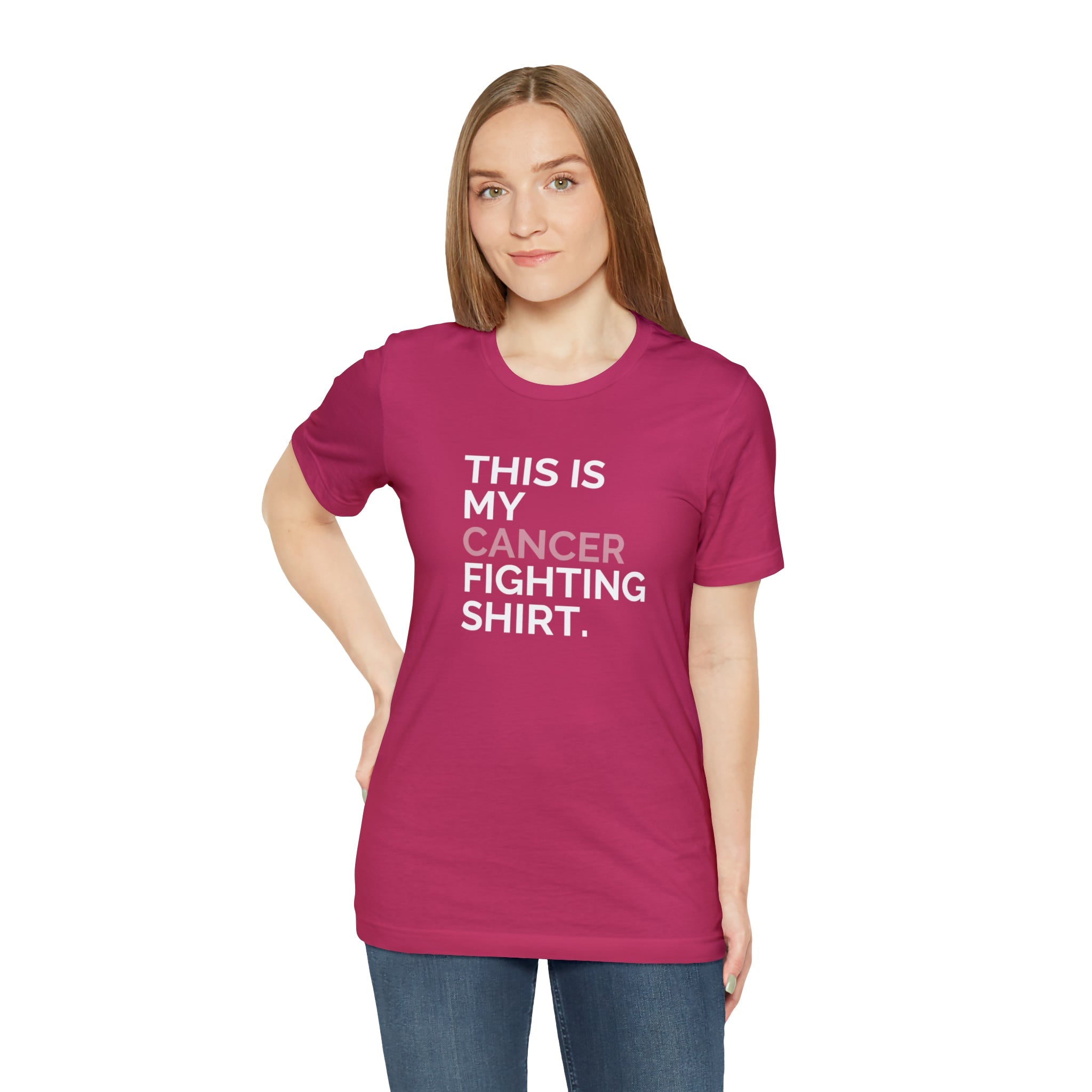 This is My Cancer Fighting Shirt Unisex Jersey Short Sleeve Tee - The Kindness Cause