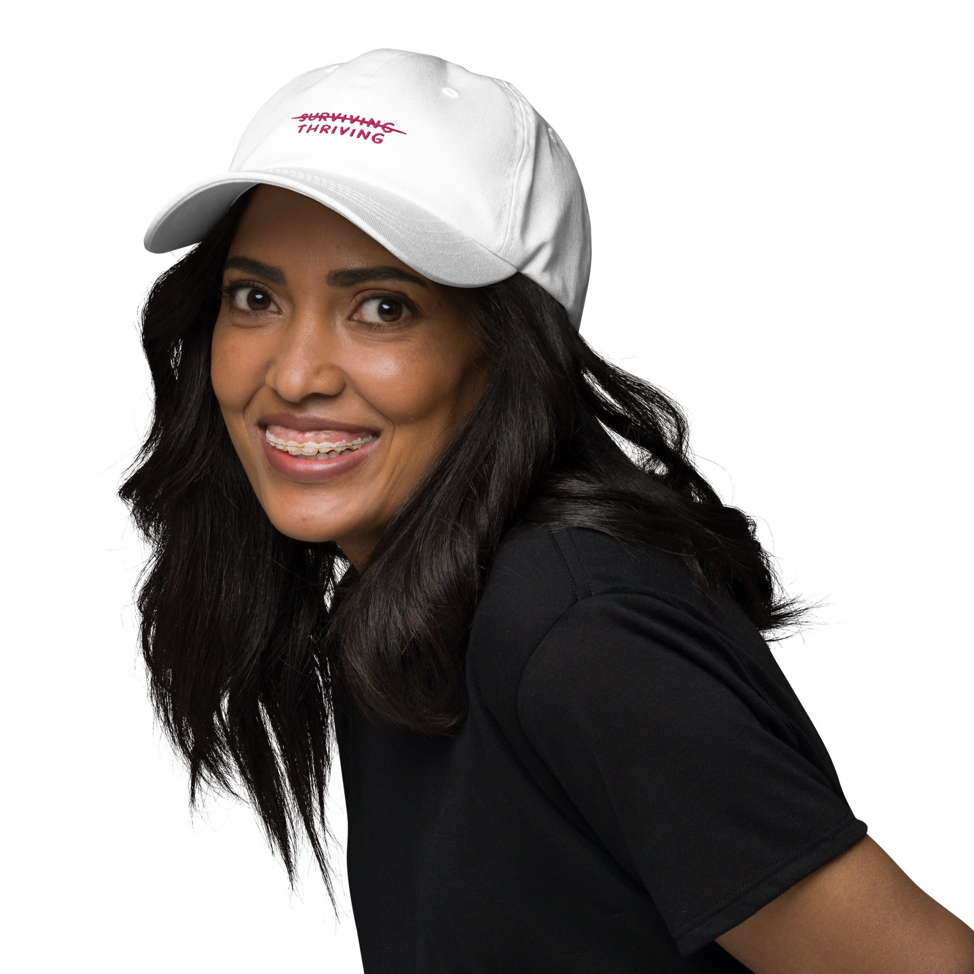 Thriving Not Surviving Breast Cancer Awareness Dad Hat - The Kindness Cause