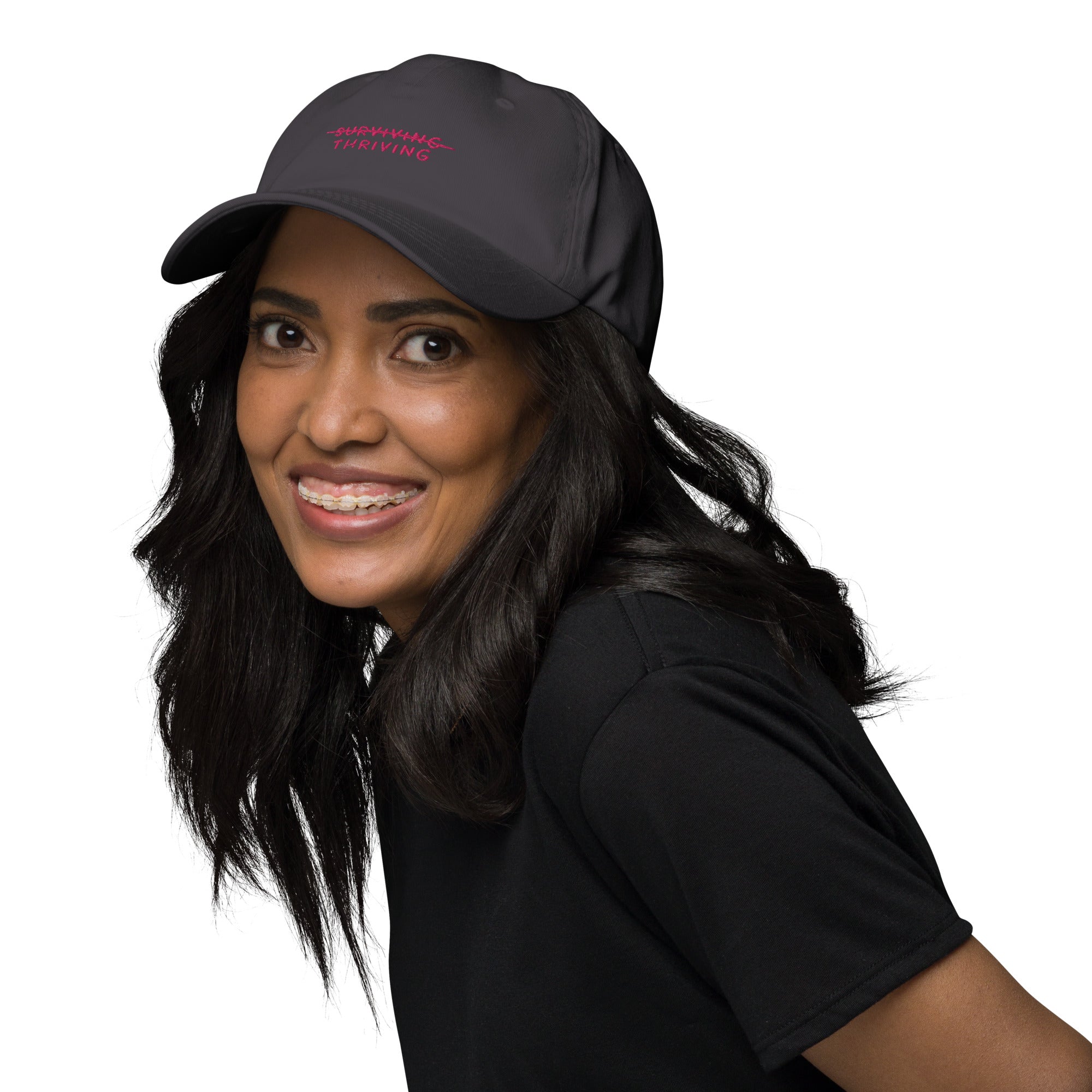 Thriving Not Surviving Breast Cancer Awareness Dad Hat - The Kindness Cause