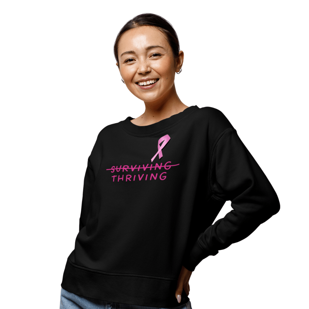 Thriving Not Surviving Embroidered Unisex Premium Sweatshirt - The Kindness Cause