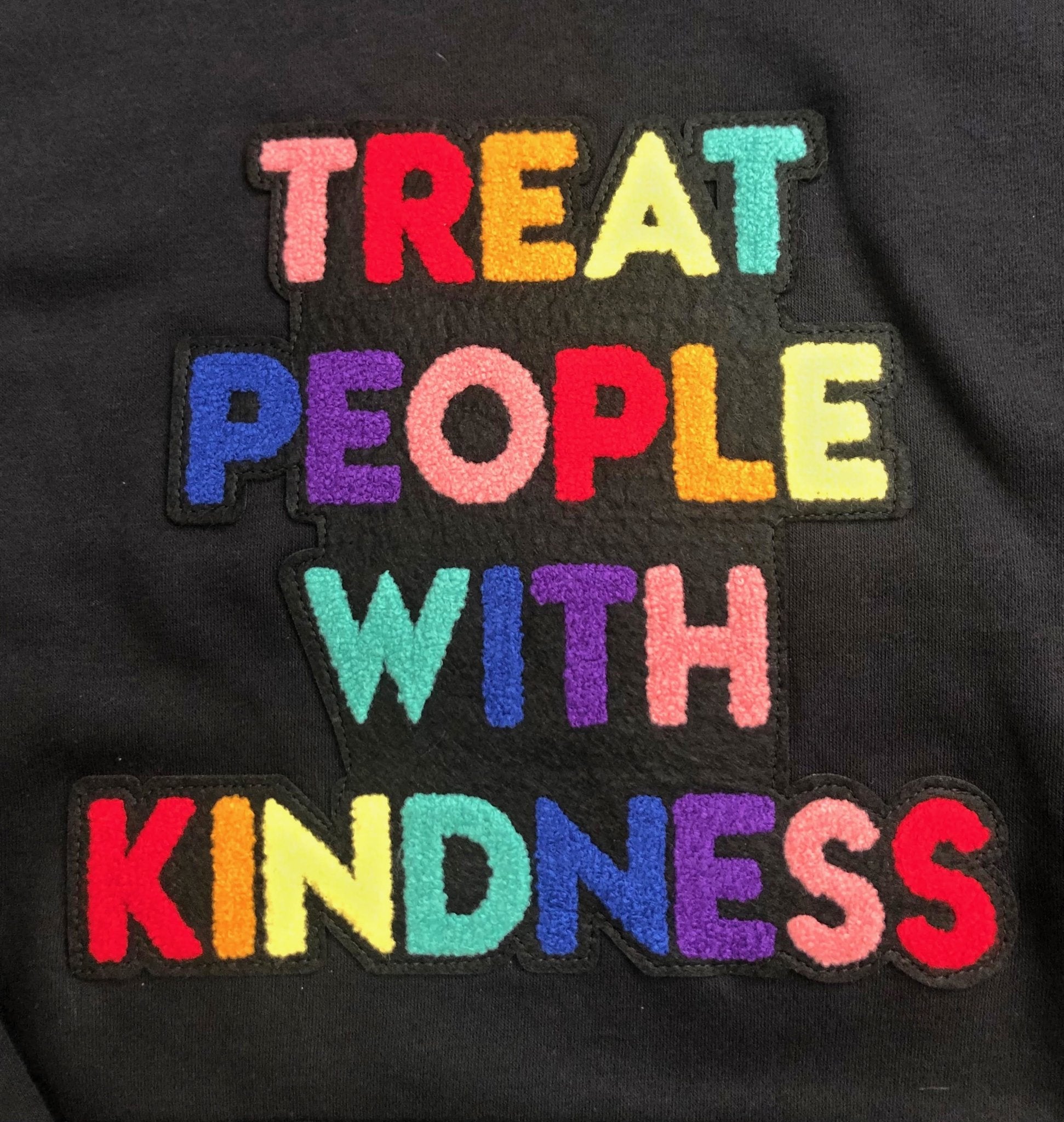 Treat People with Kindness Chenille Patch Unisex Hoodie - The Kindness Cause