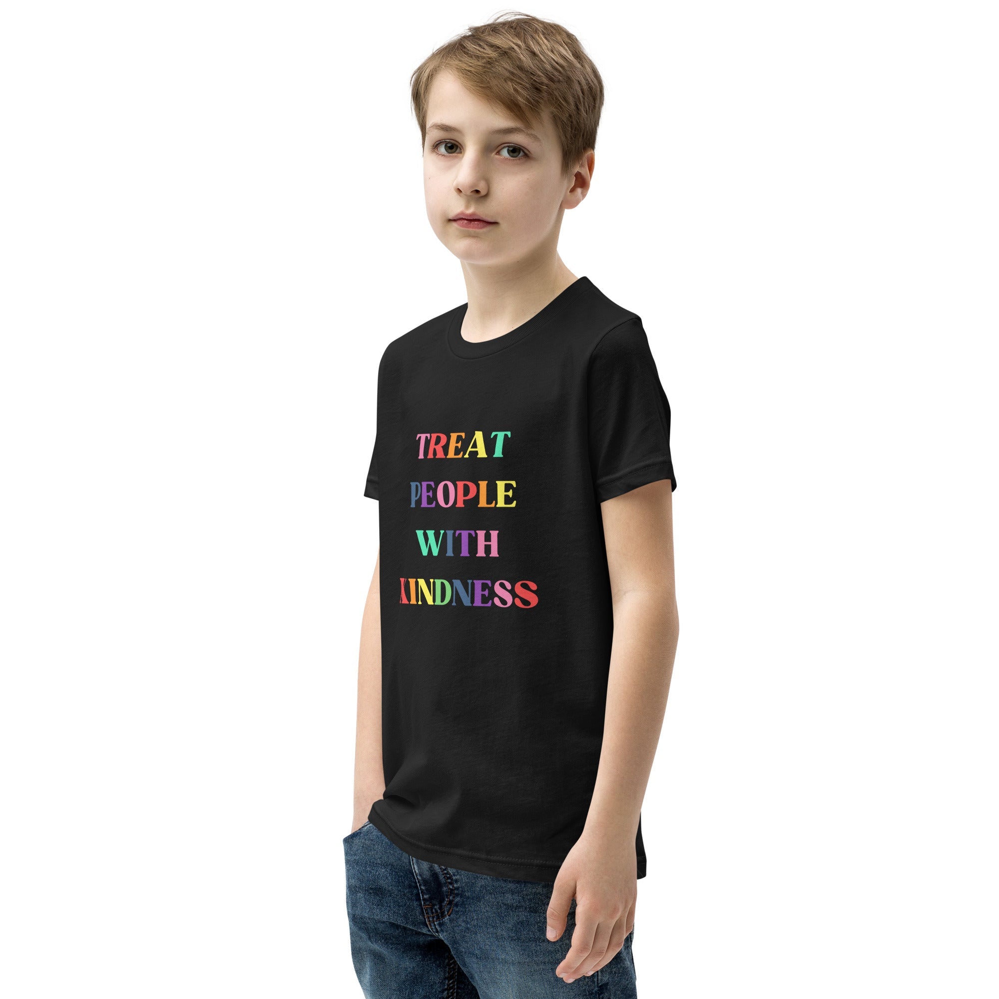 Treat People with Kindness Printed Youth Short Sleeve T-Shirt - The Kindness Cause