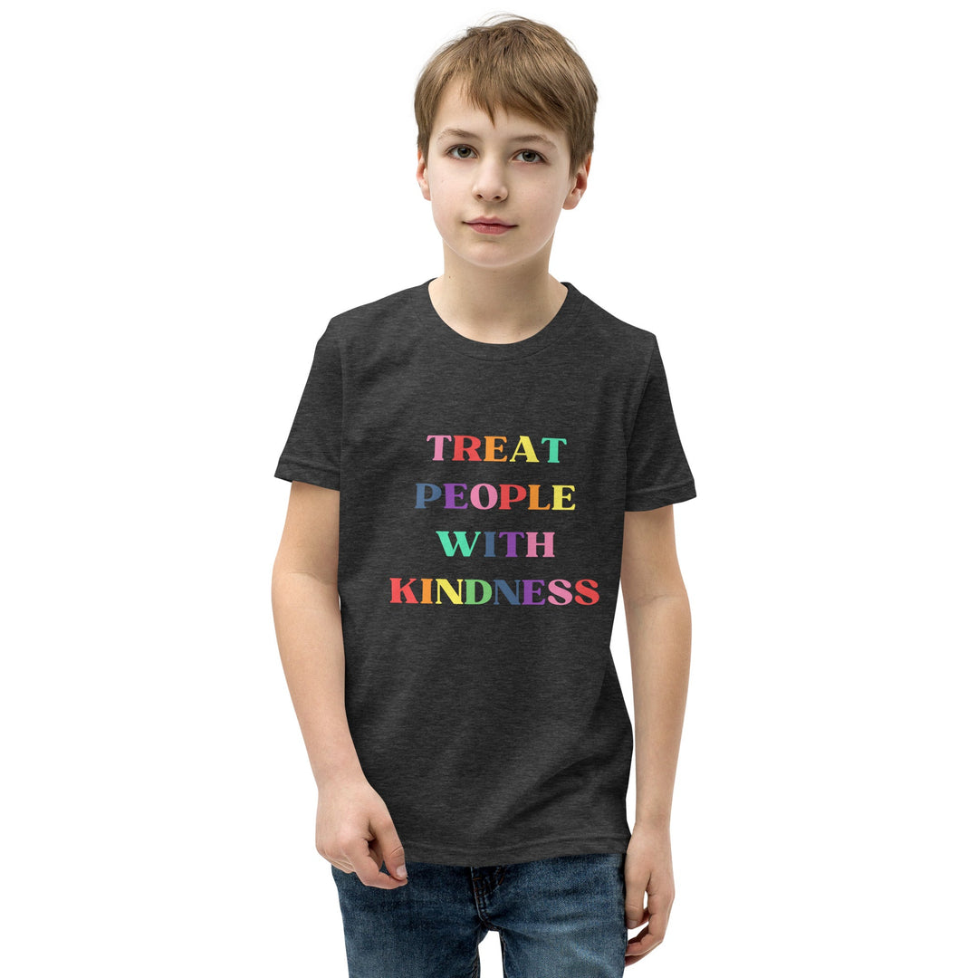 Treat People with Kindness Printed Youth Short Sleeve T-Shirt - The Kindness Cause