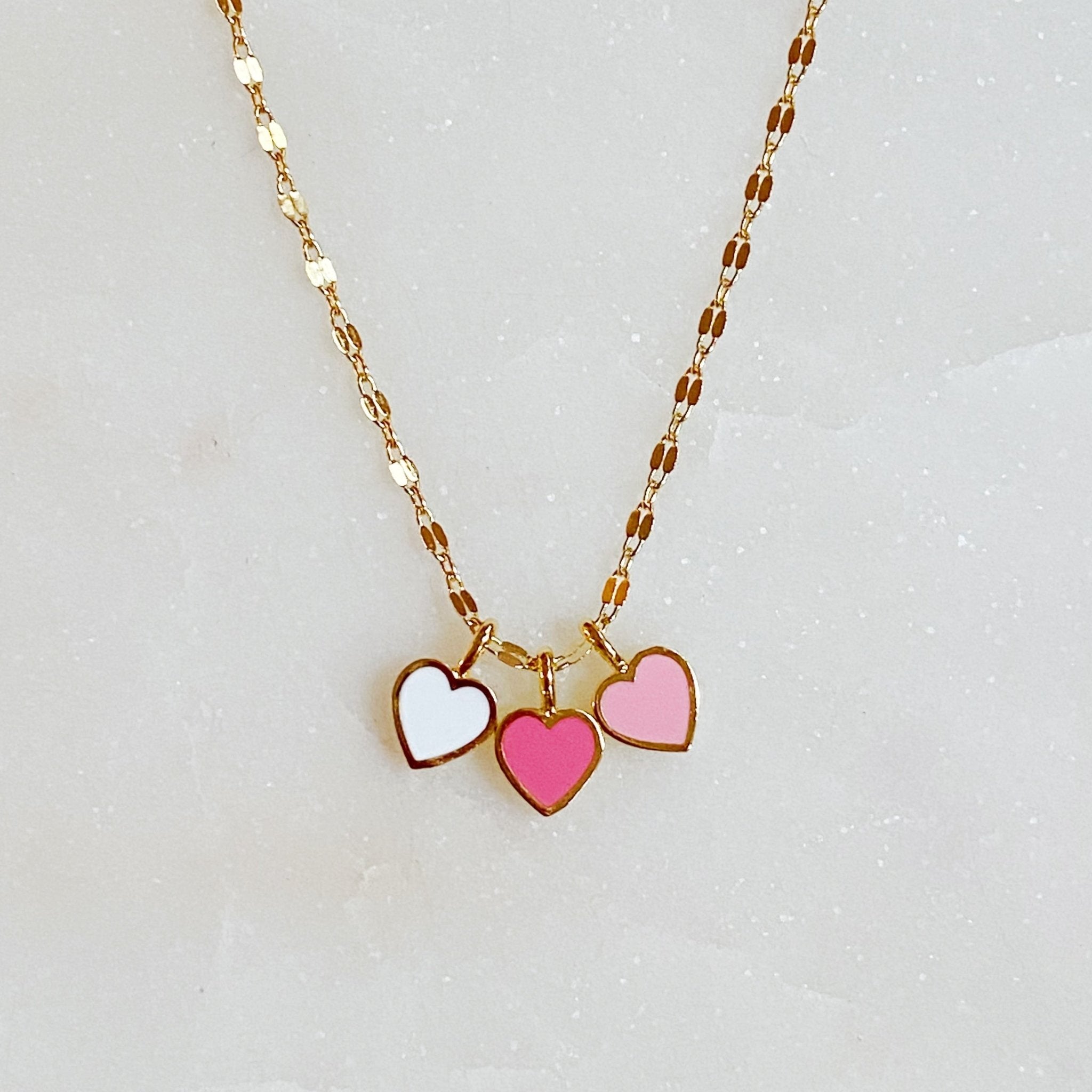 Triple My Love Heart Necklace - The Kindness Cause