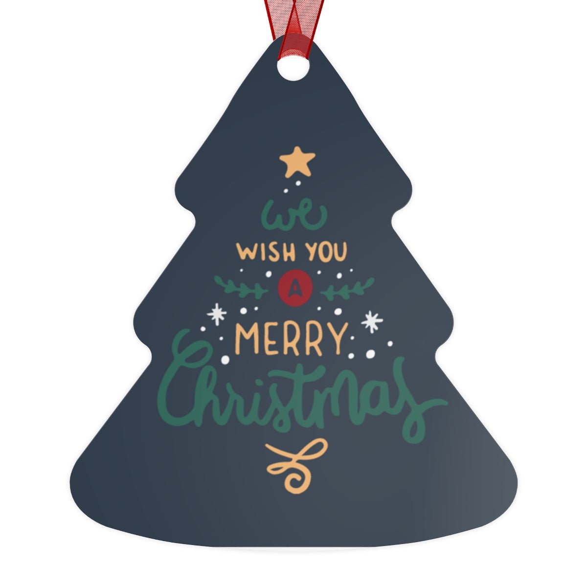 We Wish You A Merry Christmas Metal Keepsake & Ornament - The Kindness Cause