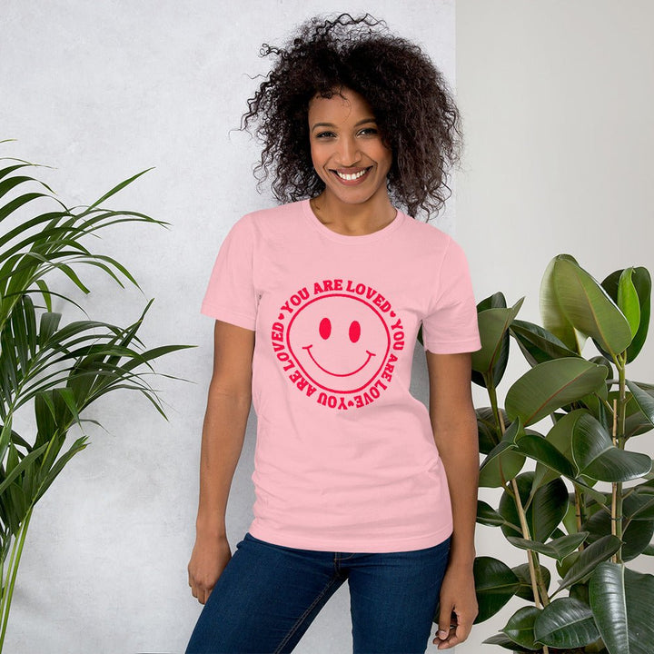 You Are Loved Smiley Face Unisex T-shirt - The Kindness Cause
