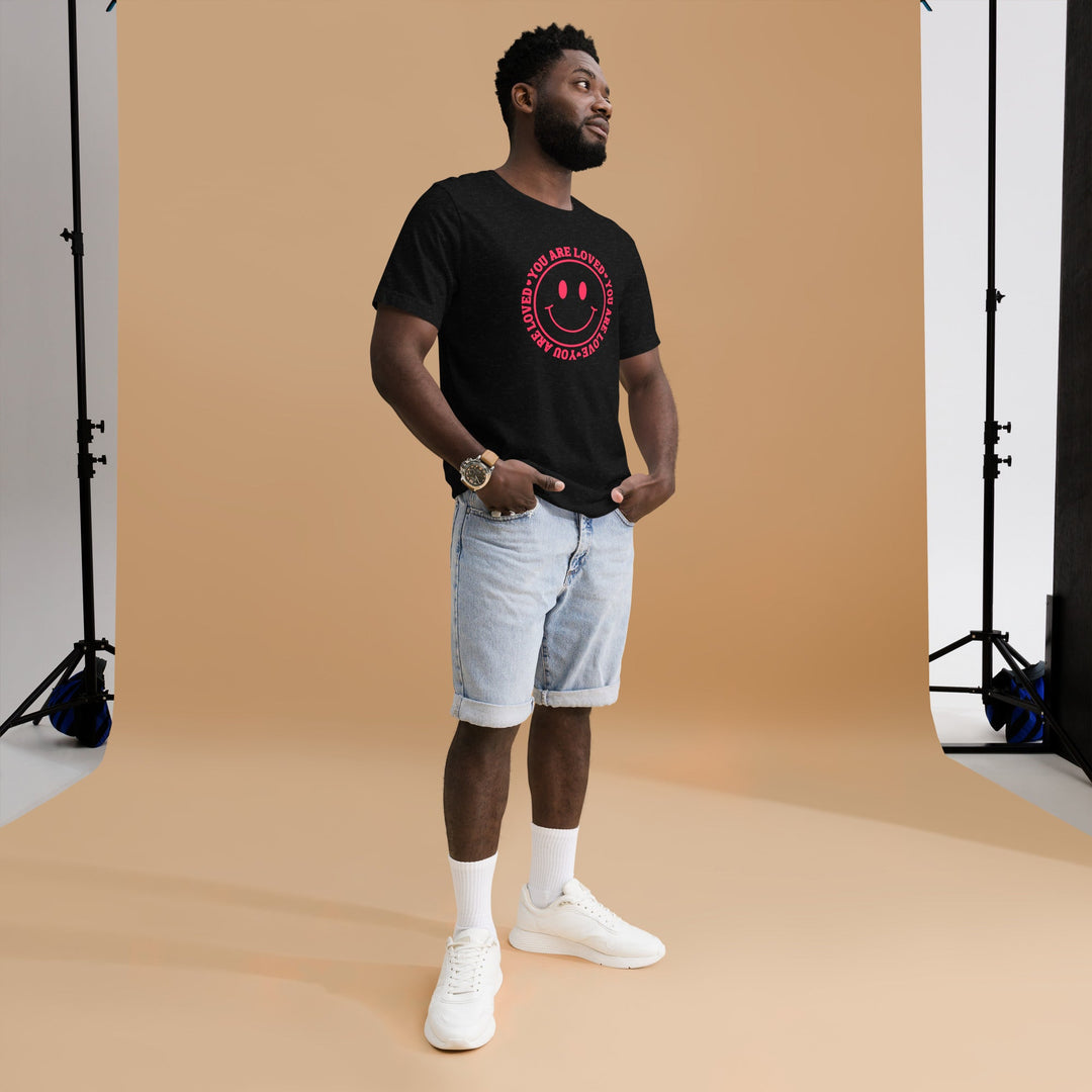 You Are Loved Smiley Face Unisex T-shirt - The Kindness Cause