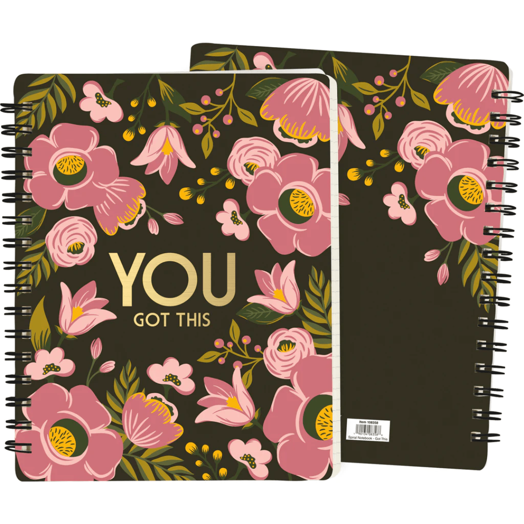 You Got This Floral Spiral Notebook - The Kindness Cause